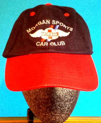Baseball Cap - Navy with Red suede peak