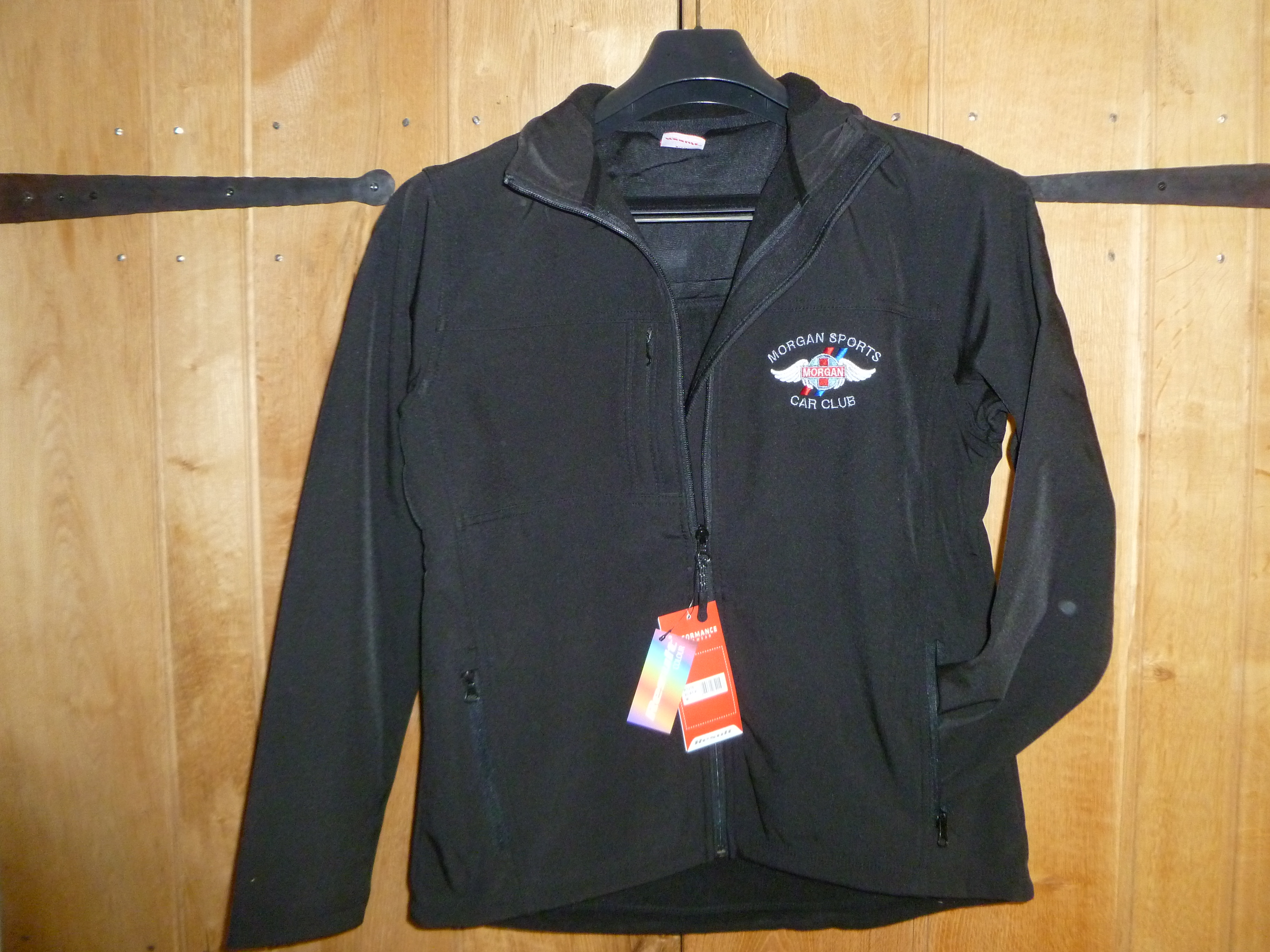 Shell Jacket Mens - Black with MSCC Club logo in full colour